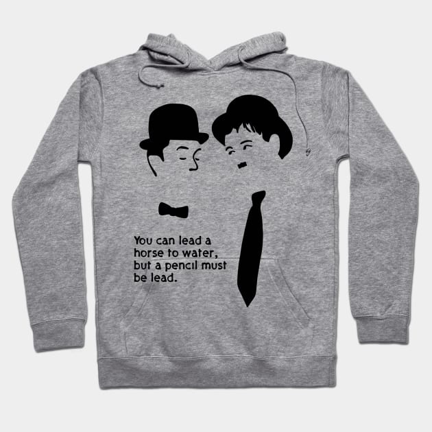 Laurel and Hardy Hoodie by Slightly Unhinged